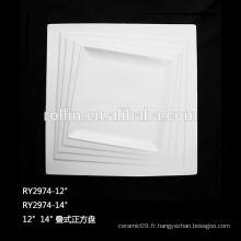 Hot Sale New Design White Porcelain Square Plate